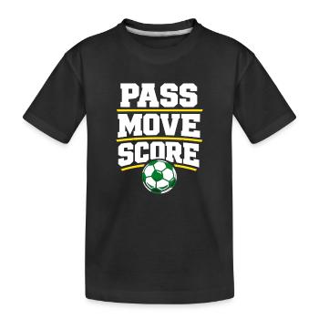 Soccer Training Youth Sports Coach - Kids' Premium Organic T-Shirt - black - Front