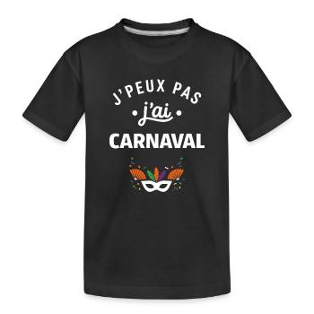 Karneval - Kinder Premium Bio T-Shirt - Schwarz - Vorne