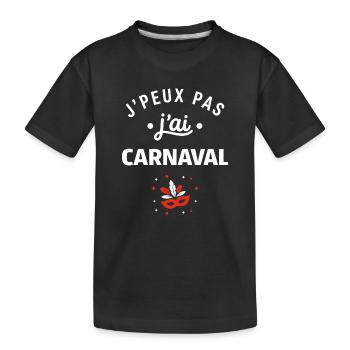 Karneval - Kinder Premium Bio T-Shirt - Schwarz - Vorne