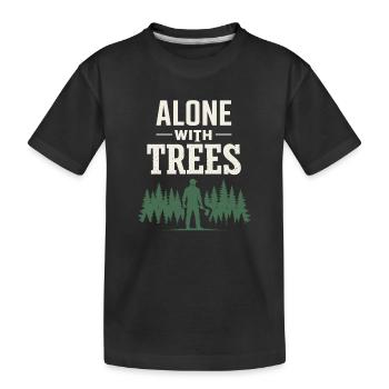 lumberjack therapy, logger therapy humor, - Kids' Premium Organic T-Shirt - black - Front