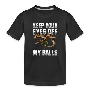 Python roi Serpents Amateurs de terrarium Python - T-shirt bio Premium Enfant - noir - Devant