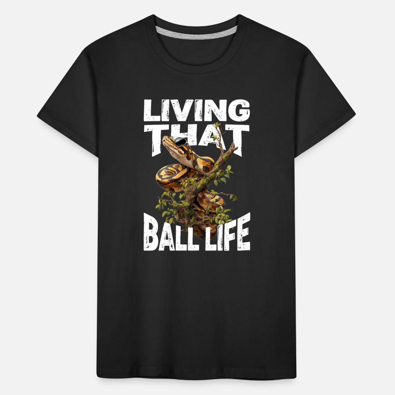 King Python Snakes Lover Terrarium Python Kids' Premium Organic T-Shirt