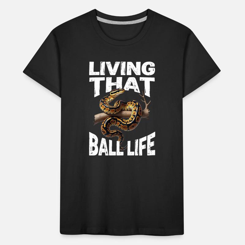 King Python Snakes Lover Terrarium Python Kids' Premium Organic T-Shirt