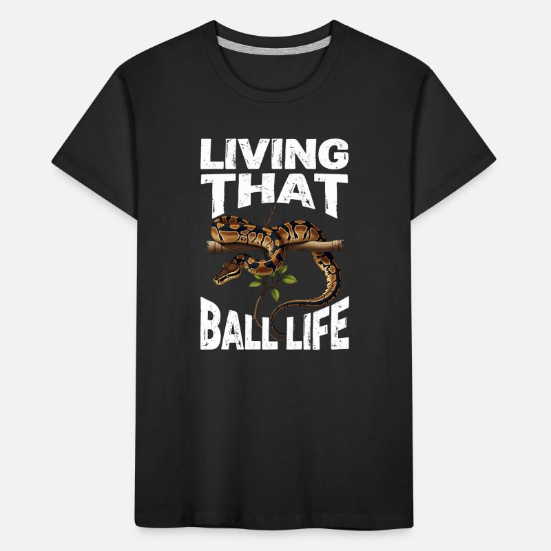 King Python Snakes Lover Terrarium Python Kids' Premium Organic T-Shirt