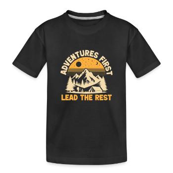 Girl Scout Leader Adventures First Scout - Kinder Premium Bio T-Shirt - Schwarz - Vorne