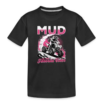 Quad ATV Femme Fille Quad Quad - T-shirt bio Premium Enfant - noir - Devant