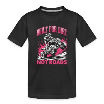 Quad ATV Femme Fille Quad Quad - T-shirt bio Premium Enfant - noir - Devant