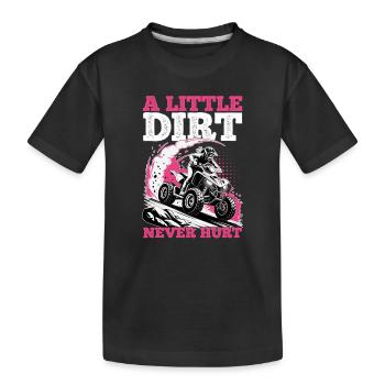Quad ATV Femme Fille Quad Quad - T-shirt bio Premium Enfant - noir - Devant
