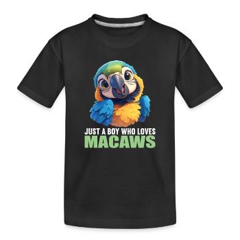 L’ère de l’ara - T-shirt bio Premium Enfant - noir - Devant