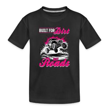UTV Fille tout-terrain Femme 4 roues côte à côte - T-shirt bio Premium Enfant - noir - Devant