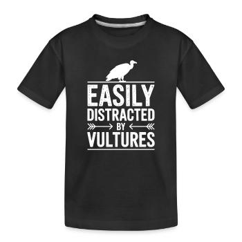 Expressions du Vautour Vautour Drôle de Vautour - T-shirt bio Premium Enfant - noir - Devant