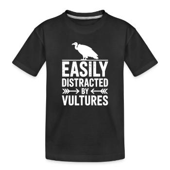 Expressions du Vautour Vautour Drôle de Vautour - T-shirt bio Premium Enfant - noir - Devant