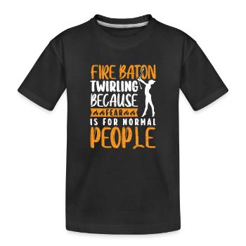 Danseuse de l’école de danse Vortex Dance - T-shirt bio Premium Enfant - noir - Devant
