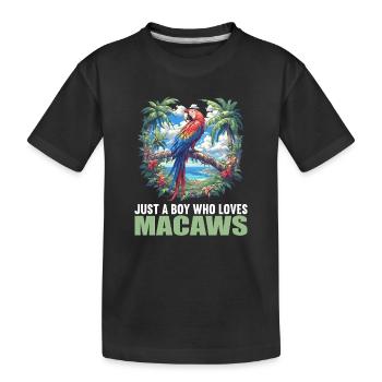 L’ère de l’ara - T-shirt bio Premium Enfant - noir - Devant