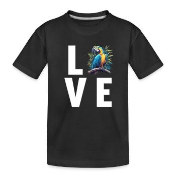L’ère de l’ara - T-shirt bio Premium Enfant - noir - Devant