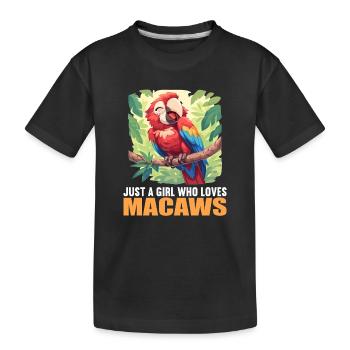 L’ère de l’ara - T-shirt bio Premium Enfant - noir - Devant