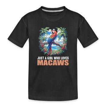 L’ère de l’ara - T-shirt bio Premium Enfant - noir - Devant