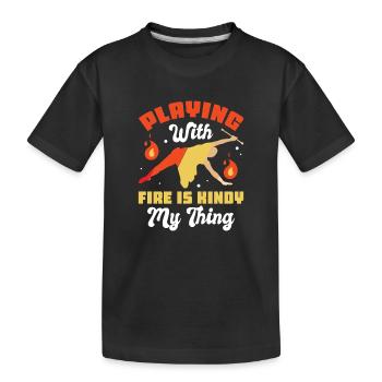 Danseuse de l’école de danse Vortex Dance - T-shirt bio Premium Enfant - noir - Devant