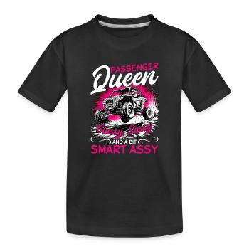 UTV Fille tout-terrain Femme 4 roues côte à côte - T-shirt bio Premium Enfant - noir - Devant