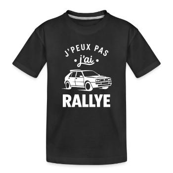 rallye - T-shirt bio Premium Enfant - noir - Devant
