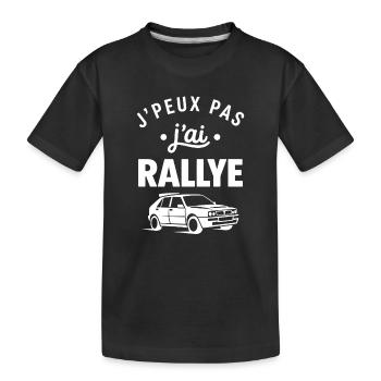 rallye - T-shirt bio Premium Enfant - noir - Devant
