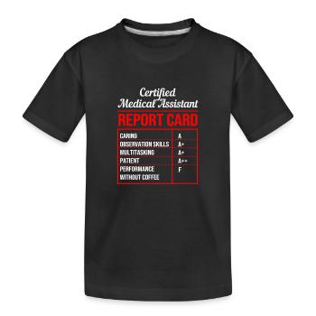 Assistant médical MFA - T-shirt bio Premium Enfant - noir - Devant