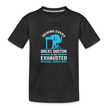 Assistant médical MFA - T-shirt bio Premium Enfant - noir - Devant