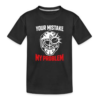 Hockey Goalie Gift Goalie Life Hockey Goalie - Kids' Premium Organic T-Shirt - black - Front