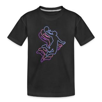 Basketball Girls Basketball Women - Kids' Premium Organic T-Shirt - black - Front