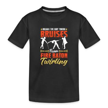 Danseuse de l’école de danse Vortex Dance - T-shirt bio Premium Enfant - noir - Devant