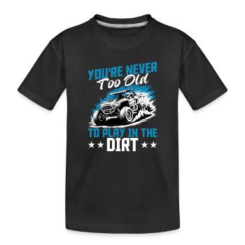 UTV Off Road Boy Men 4 Wheeler Side by side - Kinder Premium Bio T-Shirt - Schwarz - Vorne