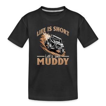 UTV Tout-Terrain Boy Men 4 Wheels Side by Side - T-shirt bio Premium Enfant - noir - Devant
