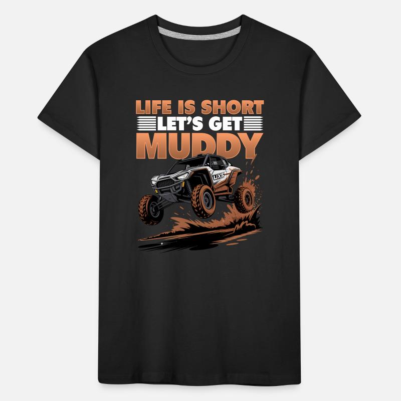 UTV Tout-Terrain Boy Men 4 Wheels Side by Side T-shirt bio Premium Enfant