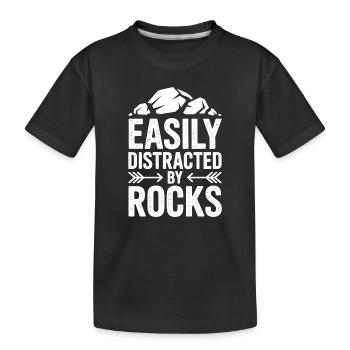 Stones Sayings Stones Funny Stones Gift - Kids' Premium Organic T-Shirt - black - Front