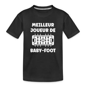 Meilleur joueur de baby-foot - T-shirt bio Premium Enfant - noir - Devant