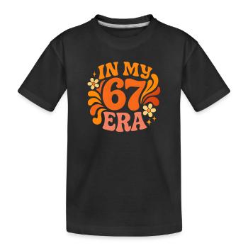 Dans mon anniversaire d’humour italien de cerveau pourri de l’ère 67 - T-shirt bio Premium Enfant - noir - Devant