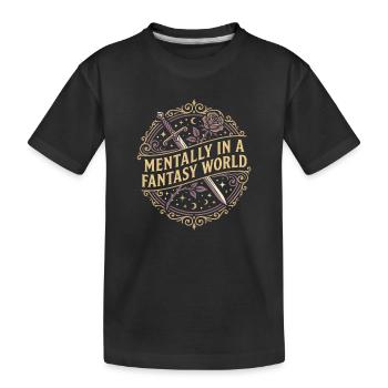 Romantasy Fantasy Romance Booktok Spicy Reader - Kinder Premium Bio T-Shirt - Schwarz - Vorne