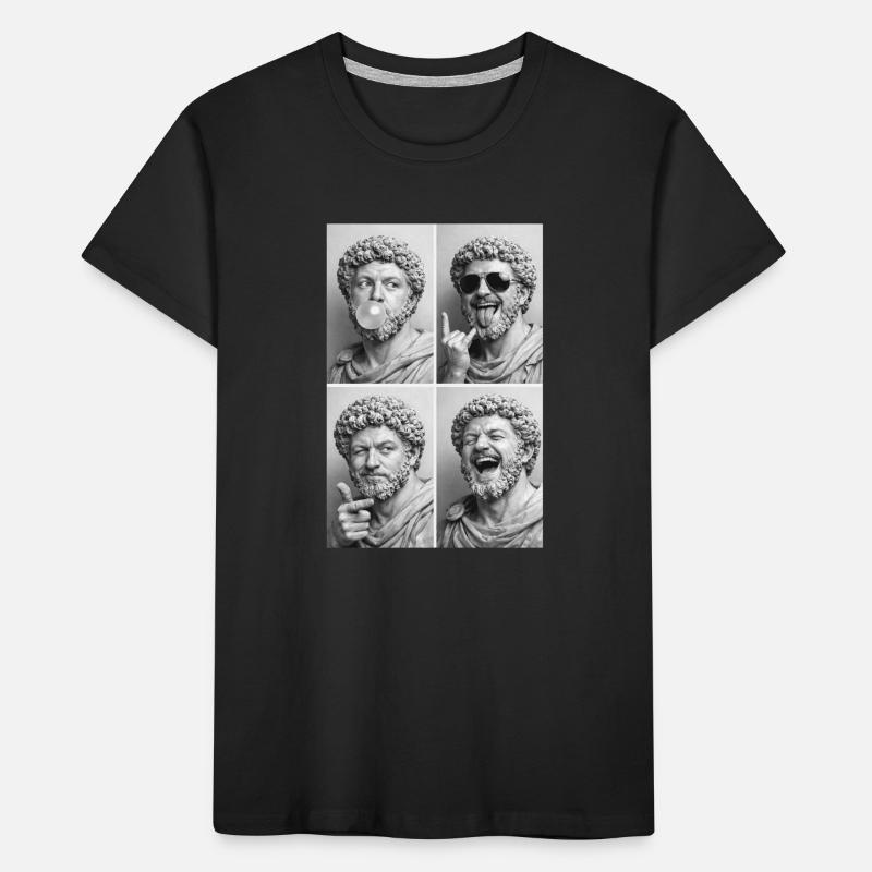 Marcus Aurelius Collage Kids' Premium Organic T-Shirt