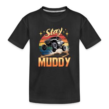 UTV Off Road 4 Wheeler Side by side - Kids' Premium Organic T-Shirt - black - Front