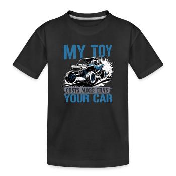 UTV Off Road 4 Wheeler Side by side - Kids' Premium Organic T-Shirt - black - Front