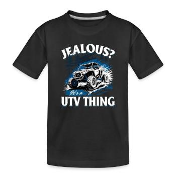 UTV Off Road 4 Wheeler Side by side - Kids' Premium Organic T-Shirt - black - Front