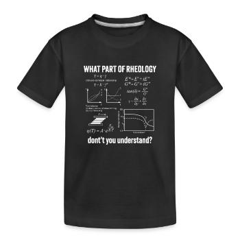 Rhéologie Flux Comportement Rhéométrie Comprendre - T-shirt bio Premium Enfant - noir - Devant