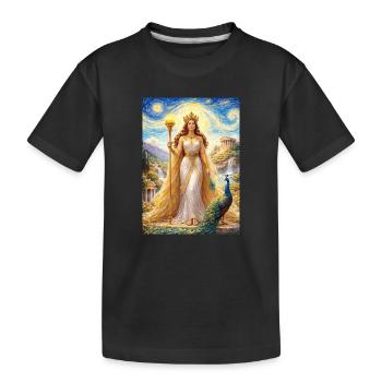 Héroïne Nuit étoilée - T-shirt bio Premium Enfant - noir - Devant