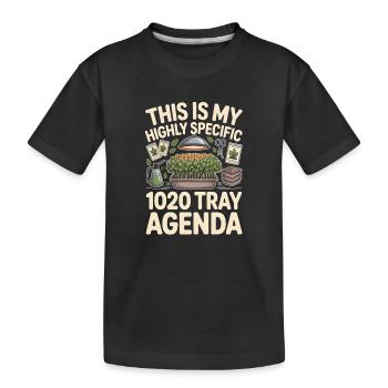 Ordre du jour du plateau 1020 | Nerd des micropousses - T-shirt bio Premium Enfant - noir - Devant