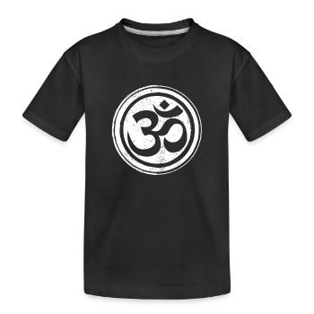 Méditation zen Bouddhisme Bouddhiste Bouddhiste Chakra - T-shirt bio Premium Enfant - noir - Devant