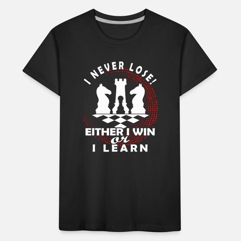 Chess Mindset: Win or Learn Kids' Premium Organic T-Shirt