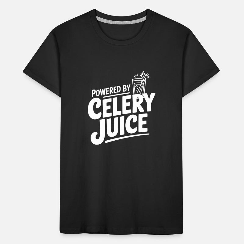 Powered by Celery Juice Kids' Premium Organic T-Shirt