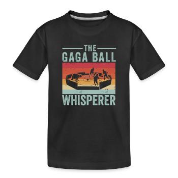 Gaga Ball Whisperer - Kids' Premium Organic T-Shirt - black - Front