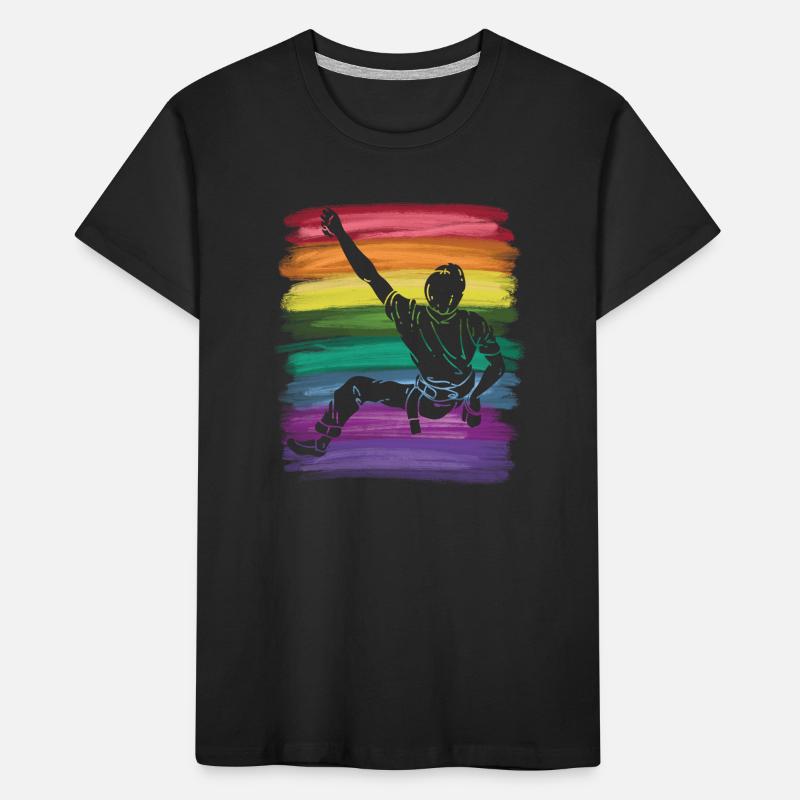 Boulderer Boulder Bouldering Kids' Premium Organic T-Shirt