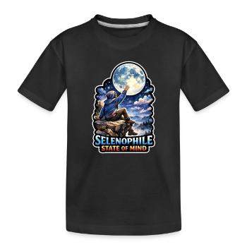 Mondmeditation, Mondachtsamkeit, Spirituell - Kinder Premium Bio T-Shirt - Schwarz - Vorne
